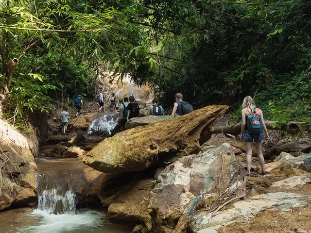 Nong Khiaw Trekking To 100 Waterfalls Trek, Boat Ride, and Villages - 1 Day 1